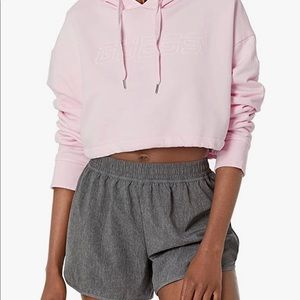 NWT GUESS Women’s Active Cropped Hooded Sweatshirt